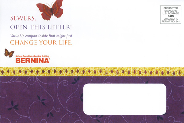 Bernina Direct Response Letter