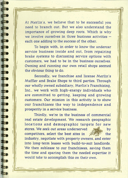 Merlin Muffler & Brake Brochure