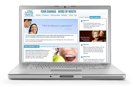 Aetna Vital Savings Website